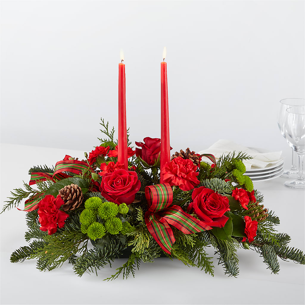 By the Candlelight Centerpiece – Flowers That Cliq, La Verne CA