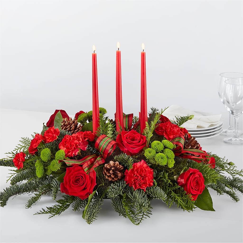 By the Candlelight Centerpiece – Flowers That Cliq, La Verne CA