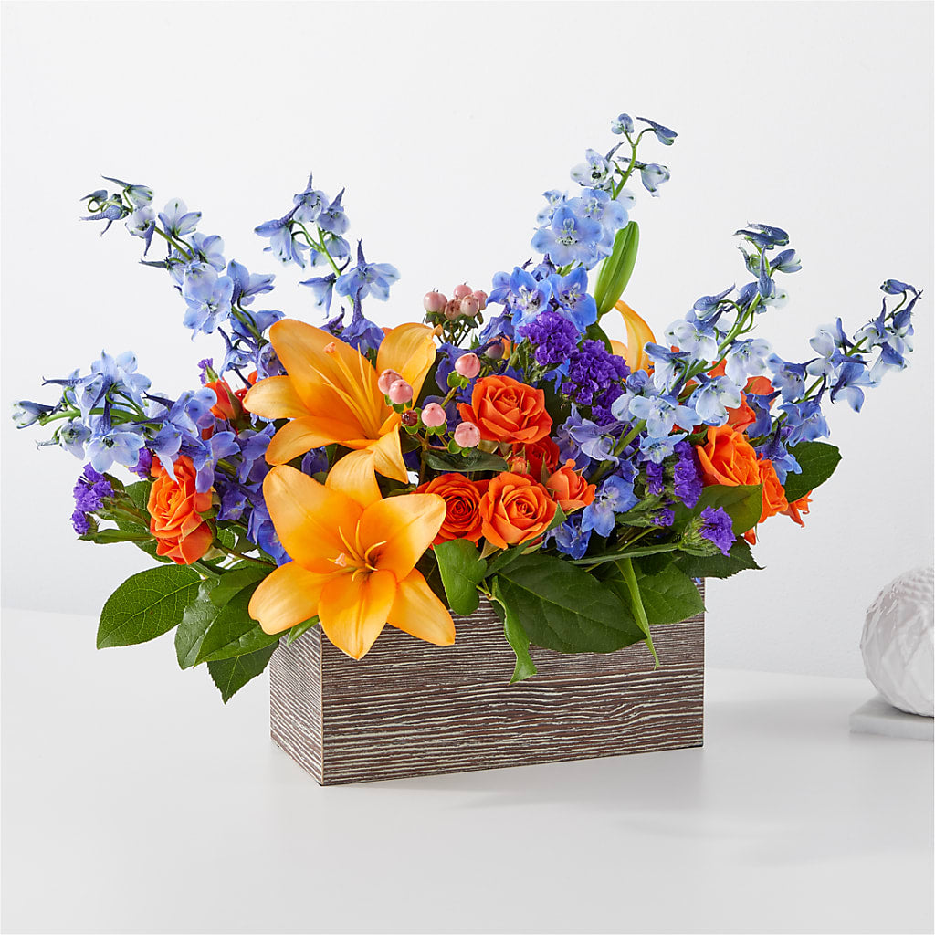 Radiant Citrus Box Bouquet – Flowers That Cliq, La Verne CA