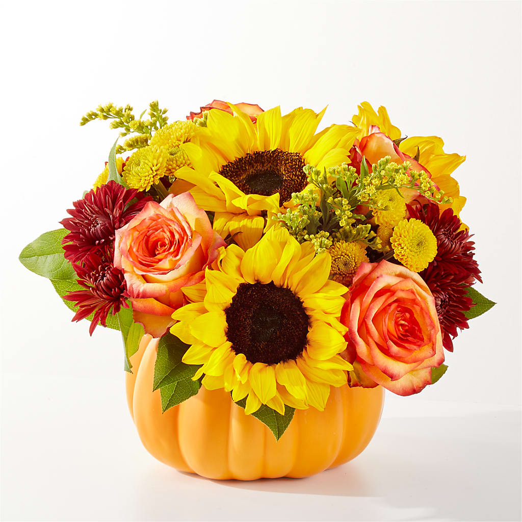 Golden Gourd Pumpkin Bouquet – Flowers That Cliq, La Verne CA