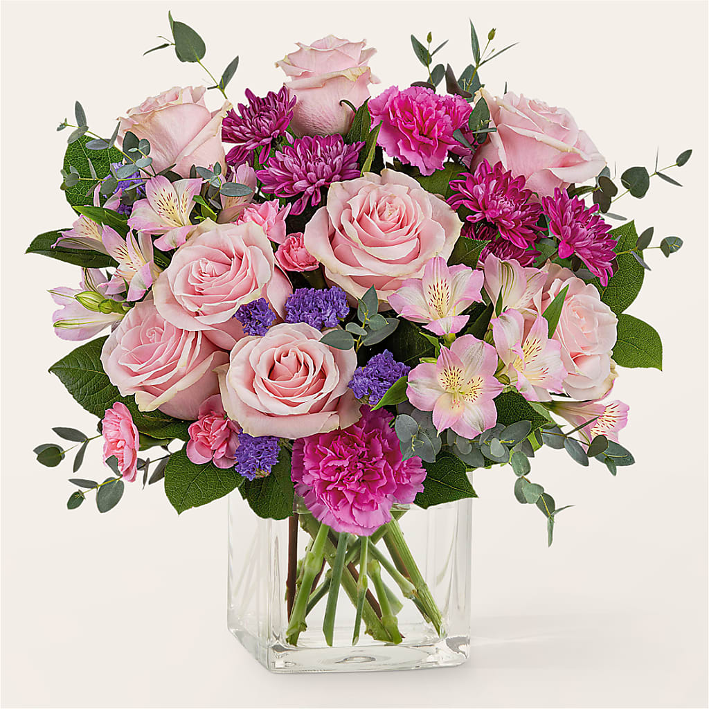 Rosy Radiance Bouquet – Flowers That Cliq, La Verne CA