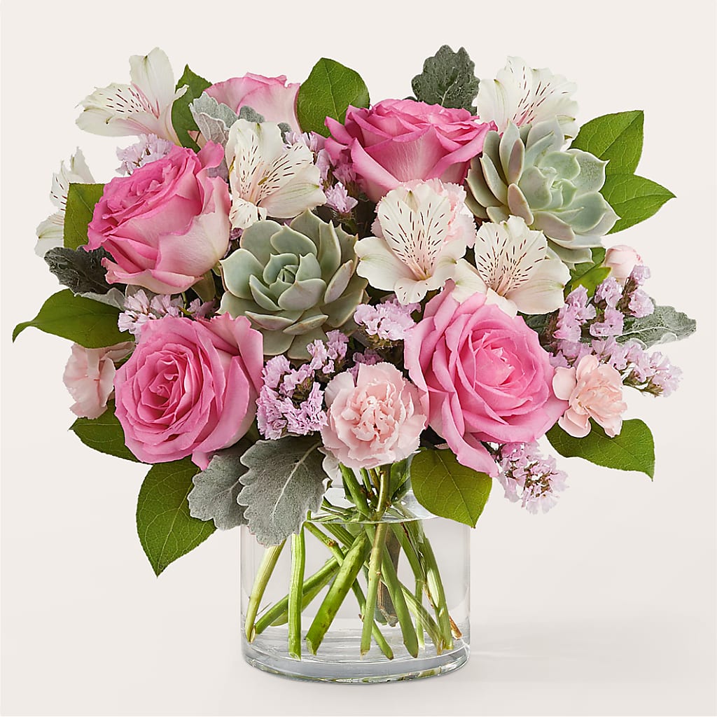 Dusty Rose Bouquet – Flowers That Cliq, La Verne CA