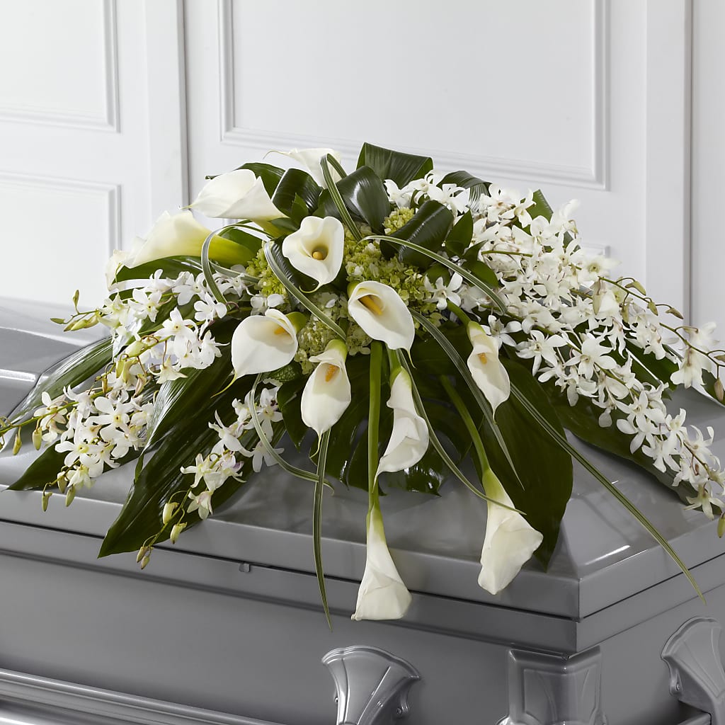 Angel Wings Casket Spray – Flowers That Cliq, La Verne CA