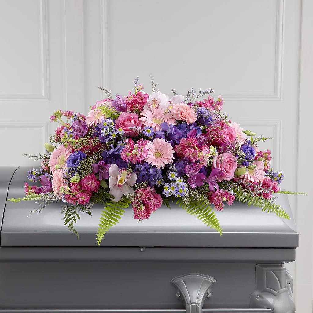 Glorious Garden Casket Spray – Flowers That Cliq, La Verne CA