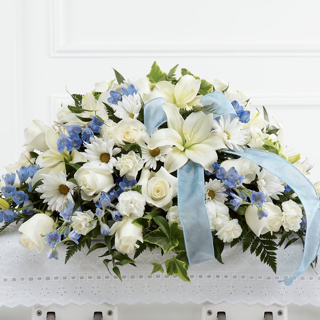 Tender Treasure Casket Spray – Flowers That Cliq, La Verne CA