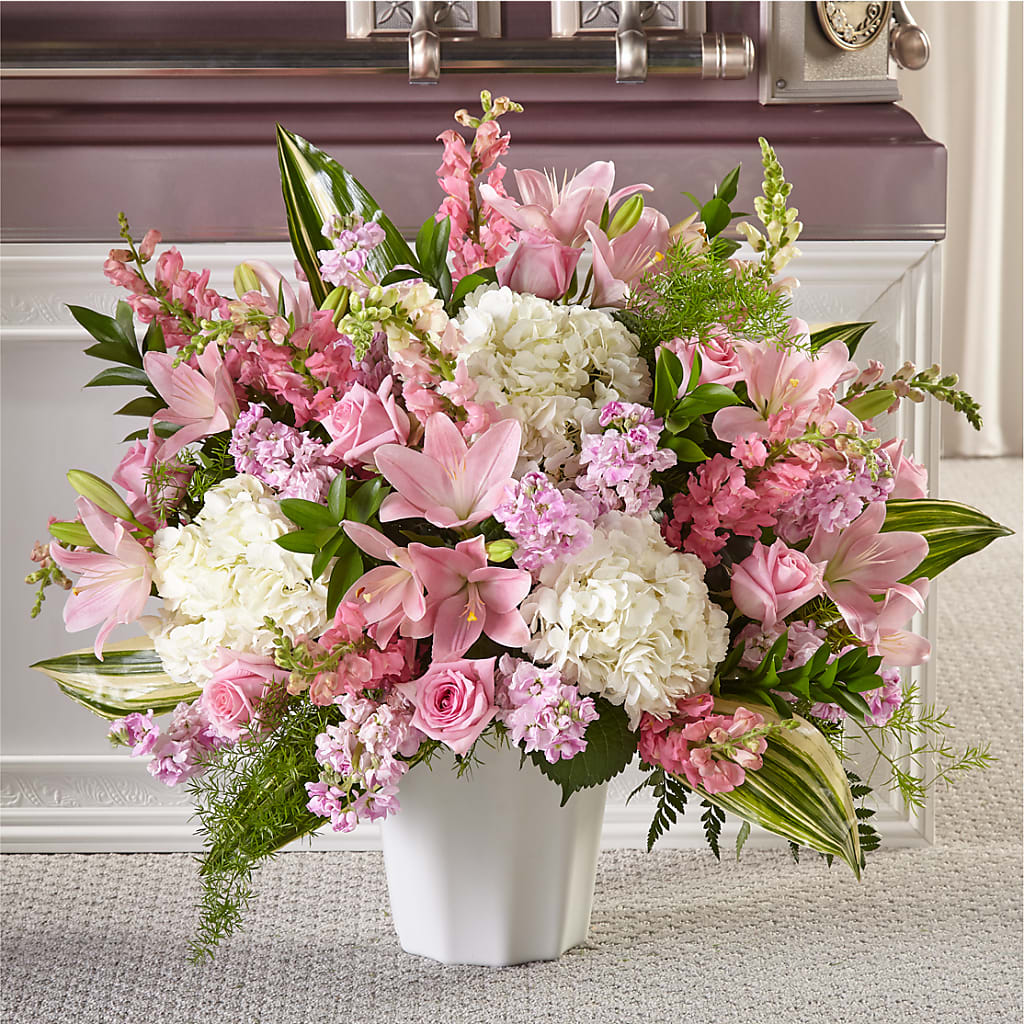 Simply Serene Floor Basket – Flowers That Cliq, La Verne CA