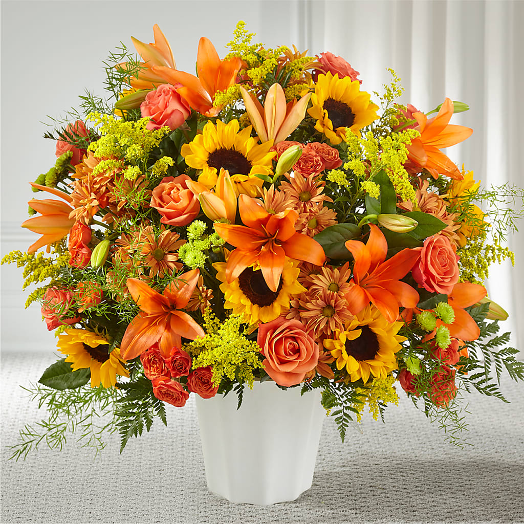 Harvest Thoughts Floor Basket – Flowers That Cliq, La Verne CA