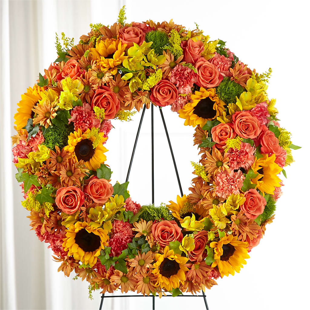 Autumnal Memories Wreath (Standard) – Flowers That Cliq, La Verne CA