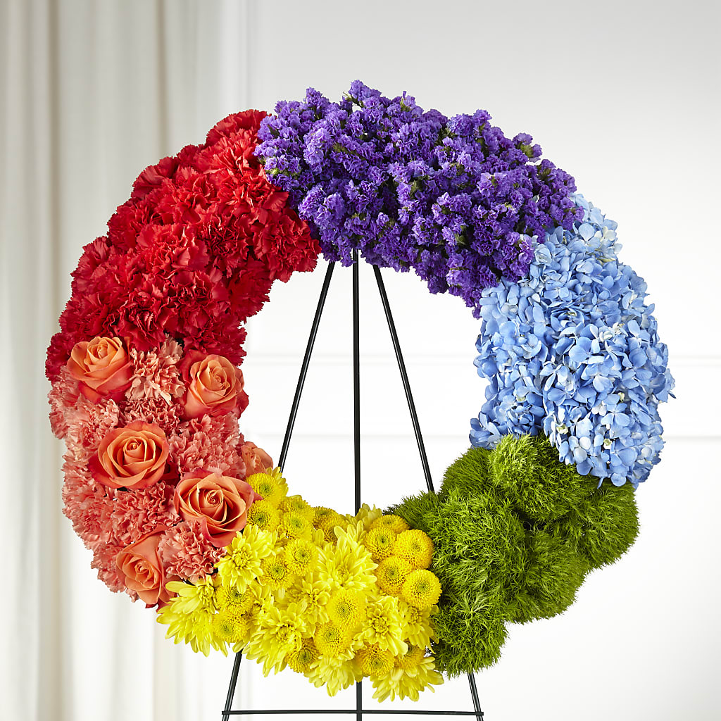 Circle of Love Wreath – Flowers That Cliq, La Verne CA