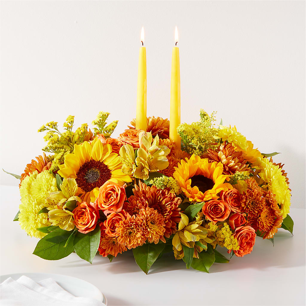 Autumn Harmony Centerpiece – Flowers That Cliq, La Verne CA