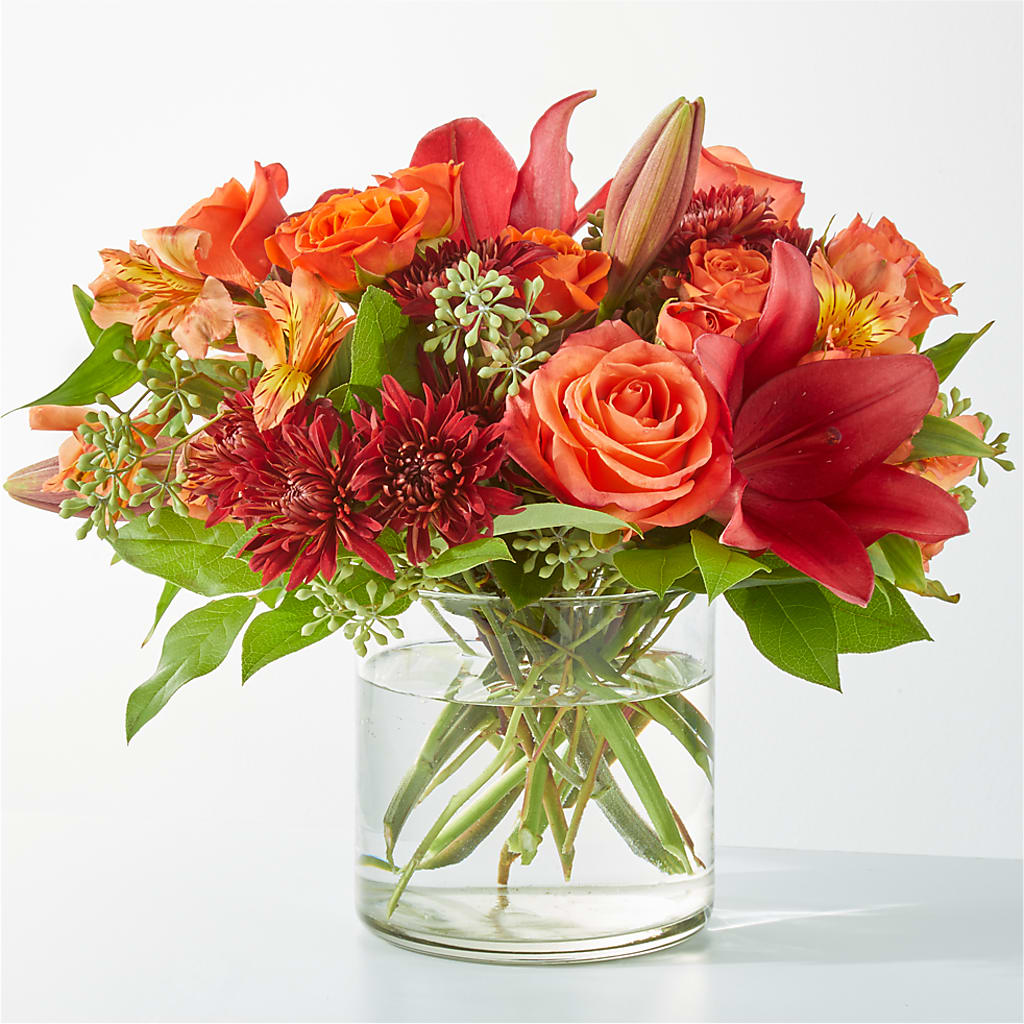 Crimson Leaves Bouquet – Flowers That Cliq, La Verne CA
