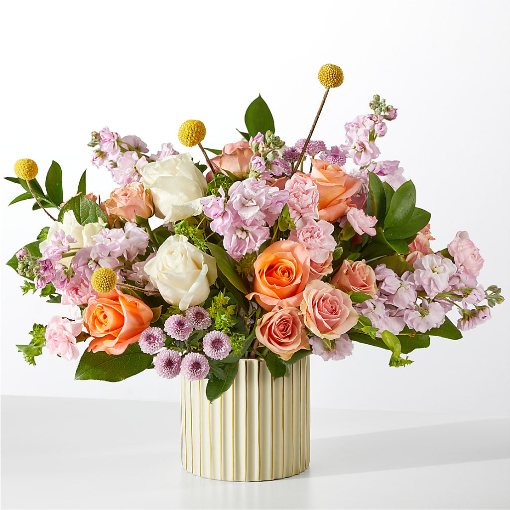 French Market Bouquet with Ivory Vase – Flowers That Cliq, La Verne CA