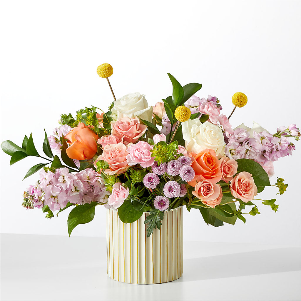 French Market Bouquet with Ivory Vase – Flowers That Cliq, La Verne CA