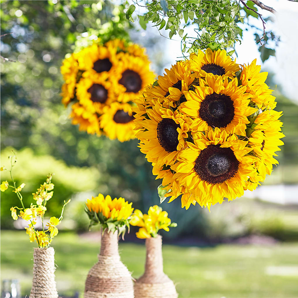 Sublime Garden Hanging Arrangement – Flowers That Cliq, La Verne CA