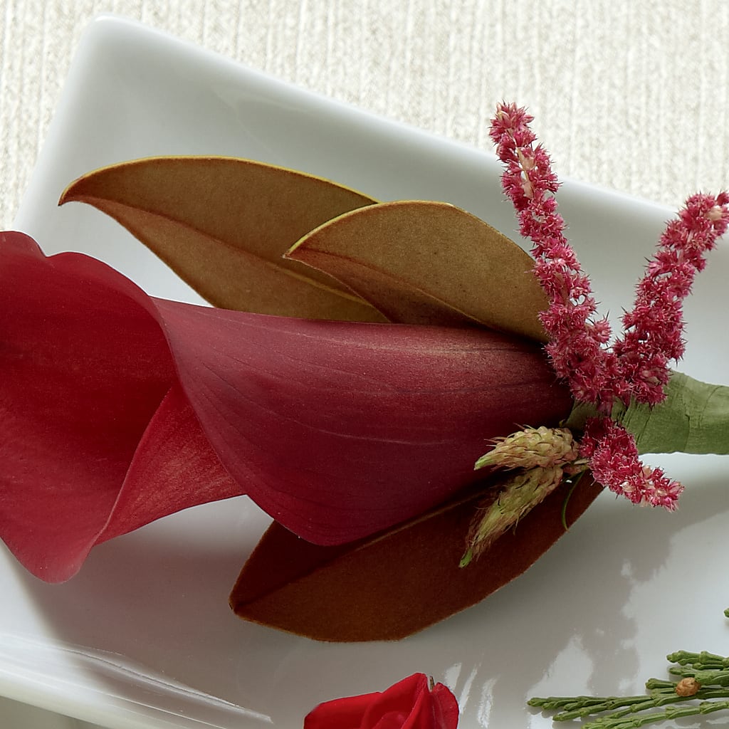 Red Calla Boutonniere – Flowers That Cliq, La Verne CA