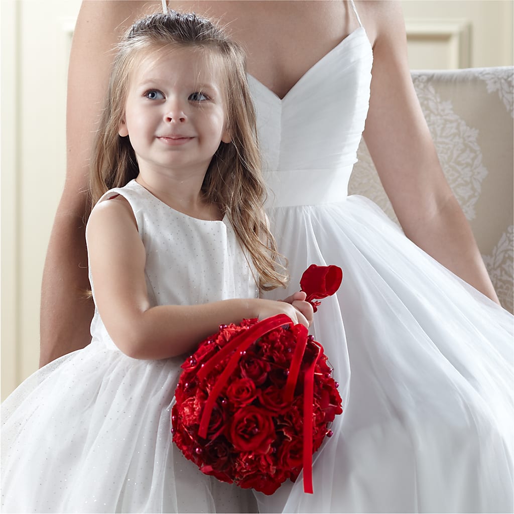 Pure at Heart Flower Girl Arrangement – Flowers That Cliq, La Verne CA