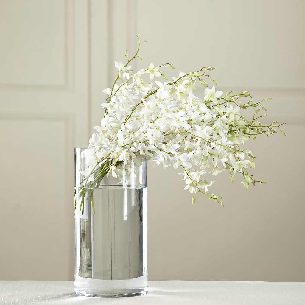 White Dendrobium Bouquet – Flowers That Cliq, La Verne CA