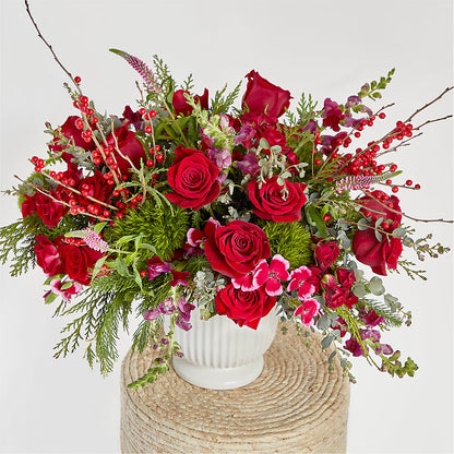 Big Red Bow Bouquet –  Flowers That Cliq, La Verne CA