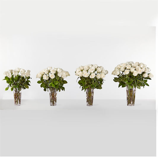 Long Stem White Rose Bouquet –  Flowers That Cliq, La Verne CA