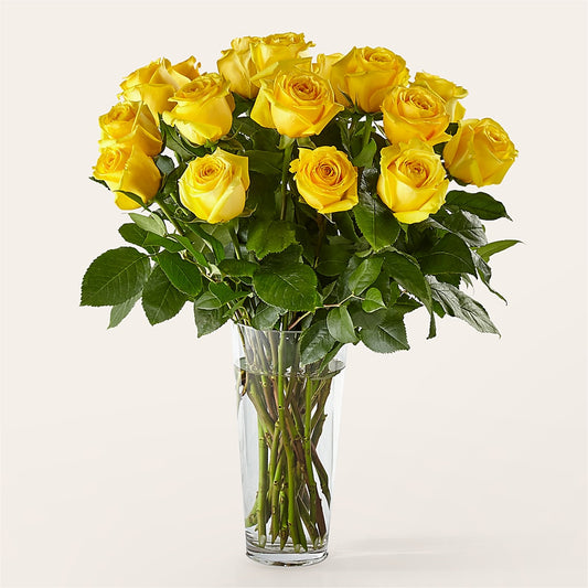 Long Stem Yellow Rose Bouquet –  Flowers That Cliq, La Verne CA