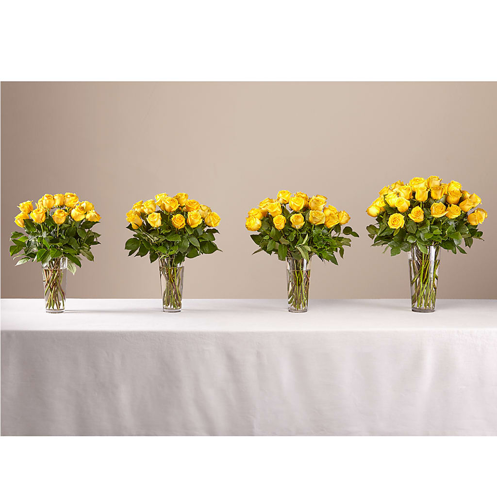 Long Stem Yellow Rose Bouquet –  Flowers That Cliq, La Verne CA