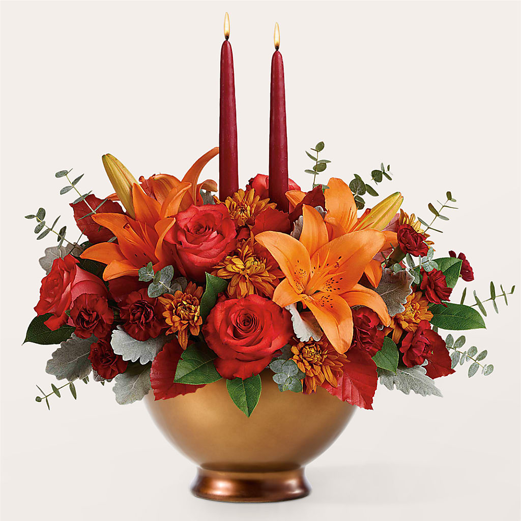 Fruits of Fall Centerpiece –  Flowers That Cliq, La Verne CA