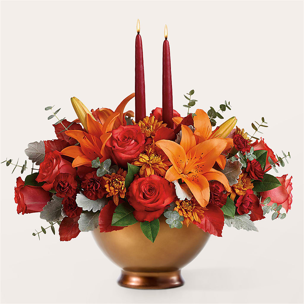 Fruits of Fall Centerpiece –  Flowers That Cliq, La Verne CA
