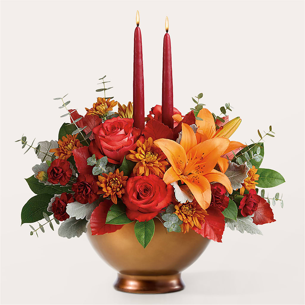 Fruits of Fall Centerpiece –  Flowers That Cliq, La Verne CA