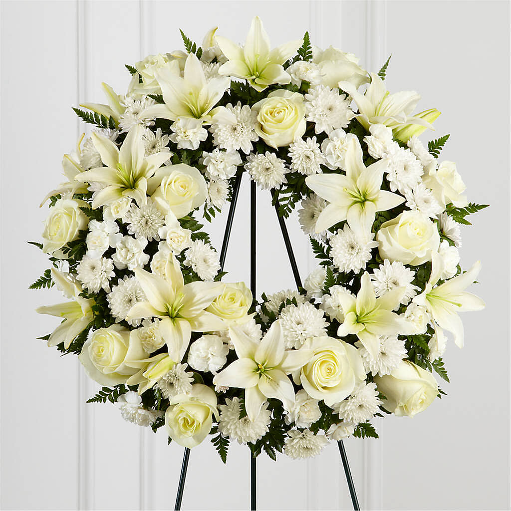 Treasured Tribute Wreath –  Flowers That Cliq, La Verne CA