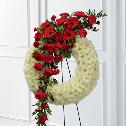 Graceful Tribute Wreath –  Flowers That Cliq, La Verne CA