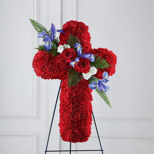 Faithful Hero Floral Cross –  Flowers That Cliq, La Verne CA