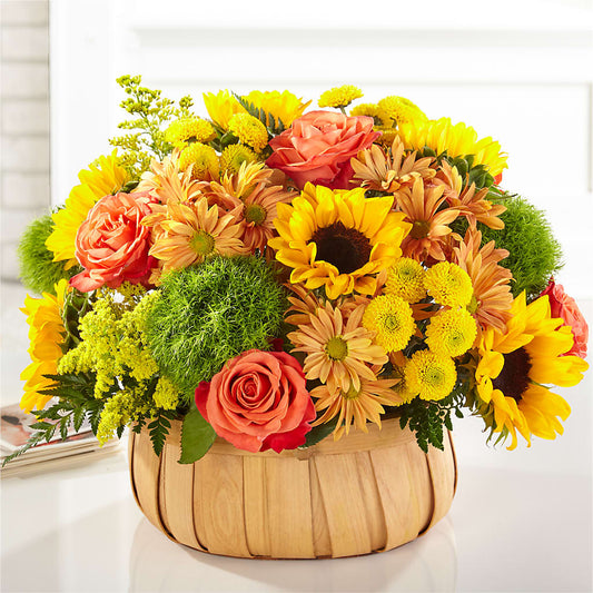 Harvest Sunflower Basket –  Flowers That Cliq, La Verne CA