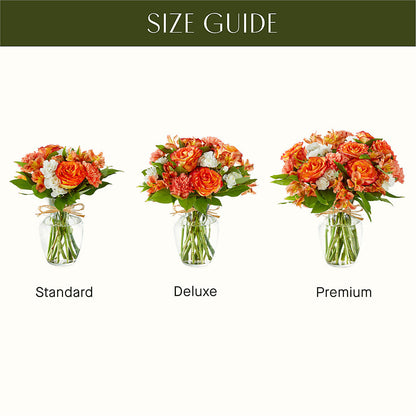 Apricot Glow Bouquet –  Flowers That Cliq, La Verne CA