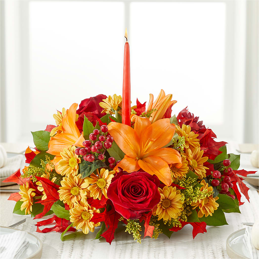 Autumn's Embrace Centerpiece –  Flowers That Cliq, La Verne CA
