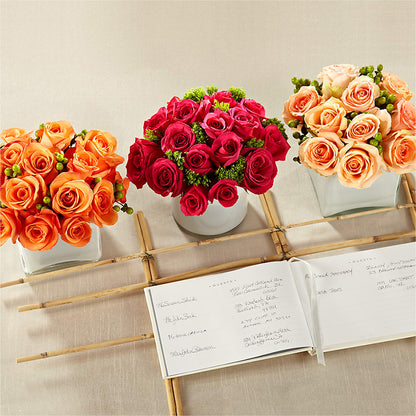 Dawn Rose Centerpiece –  Flowers That Cliq, La Verne CA